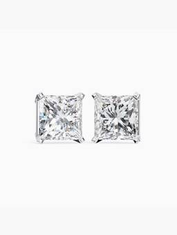 Valanova - Hallmarked 9K White Gold and Certified Lab Grown Diamond 1.50Cts Stud Earrings Vse0006P150