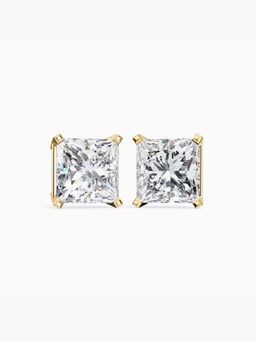 Valanova - Hallmarked 9K Yellow Gold and Certified Lab Grown Diamond 1.50Cts Stud Earrings Vse0006P150