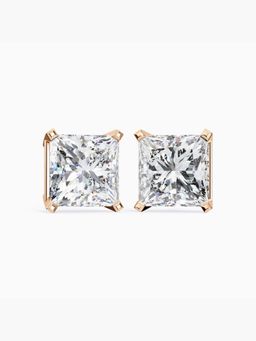 Valanova - Hallmarked 9K Rose Gold and Certified Lab Grown Diamond 2.00Cts Stud Earrings Vse0006P200