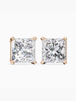 Valanova - Hallmarked 9K Rose Gold and Certified Lab Grown Diamond 3.00Cts Stud Earrings Vse0006P300