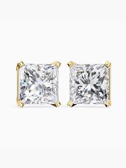 Valanova - Hallmarked 9K Yellow Gold and Certified Lab Grown Diamond 3.00Cts Stud Earrings Vse0006P300