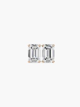 Valanova - Hallmarked 9K Rose Gold and Certified Lab Grown Diamond 0.50Cts Stud Earrings Vse0007E050