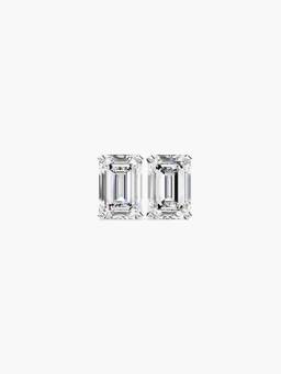 Valanova - Hallmarked 9K White Gold and Certified Lab Grown Diamond 0.50Cts Stud Earrings Vse0007E050
