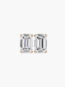 Valanova - Hallmarked 9K Rose Gold and Certified Lab Grown Diamond 1.00Cts Stud Earrings Vse0007E100