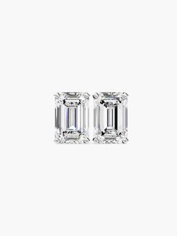 Valanova - Hallmarked 9K White Gold and Certified Lab Grown Diamond 1.00Cts Stud Earrings Vse0007E100