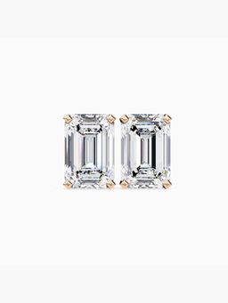 Valanova - Hallmarked 9K Rose Gold and Certified Lab Grown Diamond 1.50Cts Stud Earrings Vse0007E150