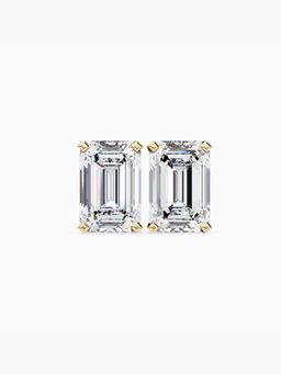 Valanova - Hallmarked 9K Yellow Gold and Certified Lab Grown Diamond 1.50Cts Stud Earrings Vse0007E150