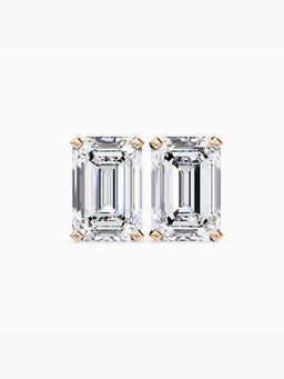 Valanova - Hallmarked 9K Rose Gold and Certified Lab Grown Diamond 2.00Cts Stud Earrings Vse0007E200