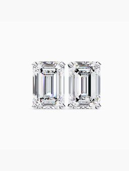 Valanova - Hallmarked 9K White Gold and Certified Lab Grown Diamond 2.00Cts Stud Earrings Vse0007E200