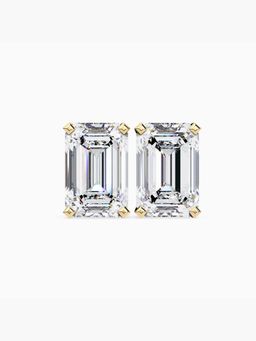 Valanova - Hallmarked 9K Yellow Gold and Certified Lab Grown Diamond 2.00Cts Stud Earrings Vse0007E200