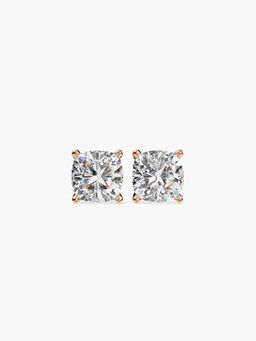 Valanova - Hallmarked 9K Rose Gold and Certified Lab Grown Diamond 1.00Cts Stud Earrings Vse0009U100