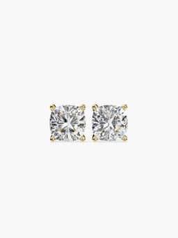 Valanova - Hallmarked 9K Yellow Gold and Certified Lab Grown Diamond 1.00Cts Stud Earrings Vse0009U100