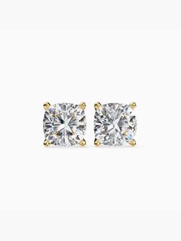 Valanova - Hallmarked 9K Yellow Gold and Certified Lab Grown Diamond 1.50Cts Stud Earrings Vse0009U150