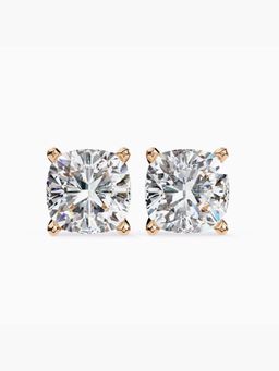 Valanova - Hallmarked 9K Rose Gold and Certified Lab Grown Diamond 3.00Cts Stud Earrings Vse0009U300