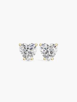Valanova - Hallmarked 9K Yellow Gold and Certified Lab Grown Diamond 1.00Cts Stud Earrings Vse0011H100