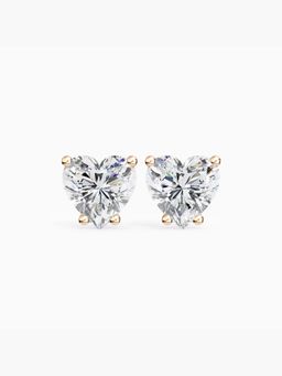 Valanova - Hallmarked 9K Rose Gold and Certified Lab Grown Diamond 1.50Cts Stud Earrings Vse0011H150