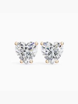Valanova - Hallmarked 9K Rose Gold and Certified Lab Grown Diamond 2.00Cts Stud Earrings Vse0011H200