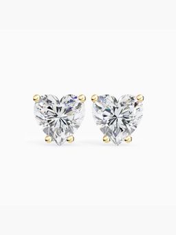 Valanova - Hallmarked 9K Yellow Gold and Certified Lab Grown Diamond 2.00Cts Stud Earrings Vse0011H200