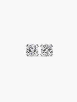 Valanova - Hallmarked 9K White Gold and Certified Lab Grown Diamond 0.50Cts Stud Earrings Vse0015U050