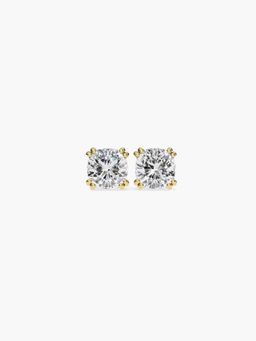 Valanova - Hallmarked 9K Yellow Gold and Certified Lab Grown Diamond 0.50Cts Stud Earrings Vse0015U050