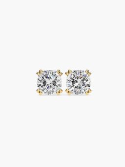 Valanova - Hallmarked 9K Yellow Gold and Certified Lab Grown Diamond 1.00Cts Stud Earrings Vse0015U100