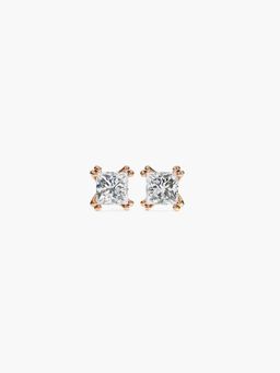 Valanova - Hallmarked 9K Rose Gold and Certified Lab Grown Diamond 0.50Cts Stud Earrings Vse0016P050
