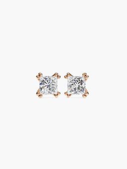Valanova - Hallmarked 9K Rose Gold and Certified Lab Grown Diamond 1.00Cts Stud Earrings Vse0016P100
