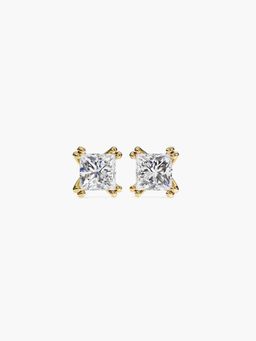 Valanova - Hallmarked 9K Yellow Gold and Certified Lab Grown Diamond 1.00Cts Stud Earrings Vse0016P100