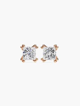 Valanova - Hallmarked 9K Rose Gold and Certified Lab Grown Diamond 1.50Cts Stud Earrings Vse0016P150
