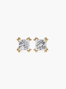Valanova - Hallmarked 9K Yellow Gold and Certified Lab Grown Diamond 1.50Cts Stud Earrings Vse0016P150
