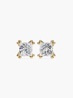 Valanova - Hallmarked 9K Yellow Gold and Certified Lab Grown Diamond 2.00Cts Stud Earrings Vse0016P200