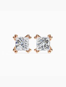 Valanova - Hallmarked 9K Rose Gold and Certified Lab Grown Diamond 3.00Cts Stud Earrings Vse0016P300