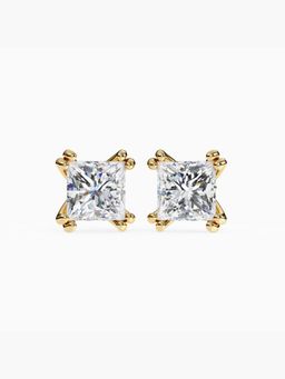 Valanova - Hallmarked 9K Yellow Gold and Certified Lab Grown Diamond 3.00Cts Stud Earrings Vse0016P300