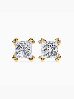 Valanova - Hallmarked 9K Yellow Gold and Certified Lab Grown Diamond 4.00Cts Stud Earrings Vse0016P400