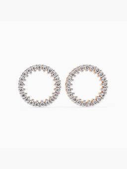 Valanova - Hallmarked 9K Rose Gold and Certified Lab Grown Diamond 0.40Cts Stud Earrings Vse0018