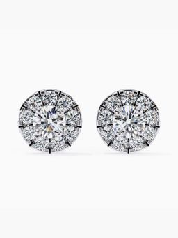Valanova - Hallmarked 9K Yellow Gold and Certified Lab Grown Diamond 0.59Cts Stud Earrings Vse0019