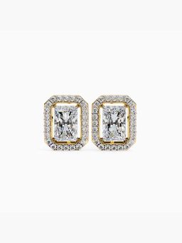 Valanova - Hallmarked 9K Yellow Gold and Certified Lab Grown Diamond 1.20Cts Stud Earrings Vse0020D100
