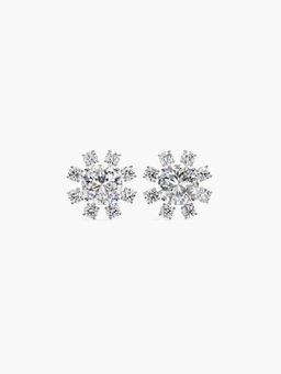Valanova - Hallmarked 9K Yellow Gold and Certified Lab Grown Diamond 0.69Cts Stud Earrings Vse0026R050