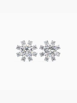 Valanova - Hallmarked 9K Yellow Gold and Certified Lab Grown Diamond 1.41Cts Stud Earrings Vse0026R100