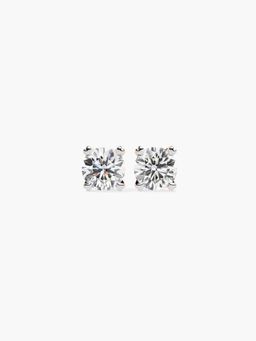 Valanova - Hallmarked 9K Rose Gold and Certified Lab Grown Diamond 0.50Cts Stud Earrings Vse0028R050