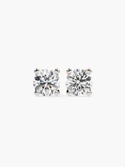 Valanova - Hallmarked 9K Rose Gold and Certified Lab Grown Diamond 1.00Cts Stud Earrings Vse0028R100