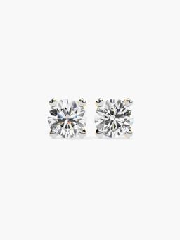 Valanova - Hallmarked 9K Yellow Gold and Certified Lab Grown Diamond 1.00Cts Stud Earrings Vse0028R100