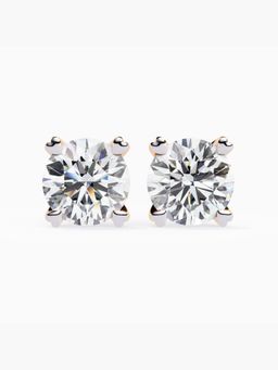 Valanova - Hallmarked 9K Rose Gold and Certified Lab Grown Diamond 3.00Cts Stud Earrings Vse0028R300