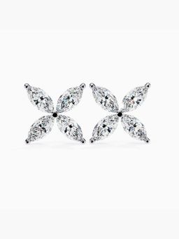 Valanova - Hallmarked 9K Rose Gold and Certified Lab Grown Diamond 0.88Cts Stud Earrings Vse0030