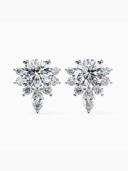 Valanova - Hallmarked 9K Yellow Gold and Certified Lab Grown Diamond 0.66Cts Stud Earrings Vse0034
