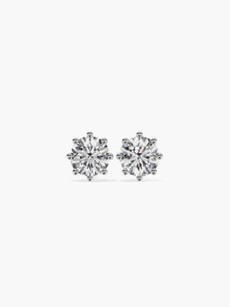 Valanova - Hallmarked 9K Rose Gold and Certified Lab Grown Diamond 0.50Cts Stud Earrings Vse0038R050