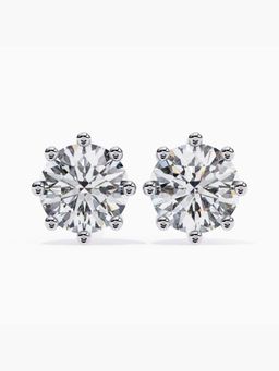 Valanova - Hallmarked 9K Rose Gold and Certified Lab Grown Diamond 3.00Cts Stud Earrings Vse0038R300