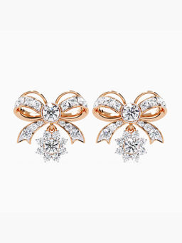 Valanova - Hallmarked 9K Rose Gold and Certified Lab Grown Diamond 2.38Cts Stud Earrings Vse0040