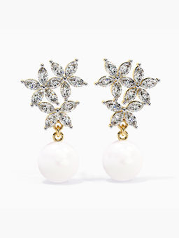 Valanova - Hallmarked 9K Yellow Gold and Certified Lab Grown Diamond 2.86Cts Drop Earrings Vse0042