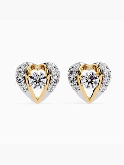 Valanova - Hallmarked 9K Yellow Gold and Certified Lab Grown Diamond 0.79Cts Stud Earrings Vse0052